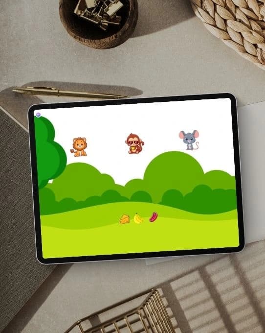 Feeding activity game in SpeechSync